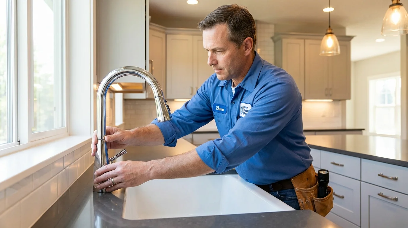 Kitchen faucet installation by Johns Plumbing LLC in Sea Isle City